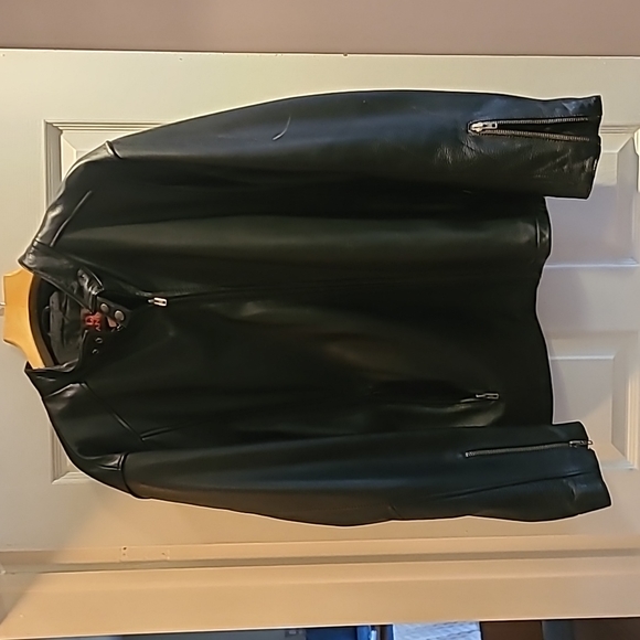 DANIER Men's Leather Biker Jacket. - Picture 1 of 12